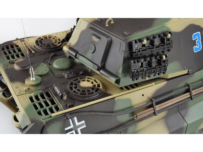 Amewi Panzer Königstiger Henschelturm Professional Line 1:1 Detailgetreue Nachbildung des Königstiger Panzers mit Metallketten und Getriebe