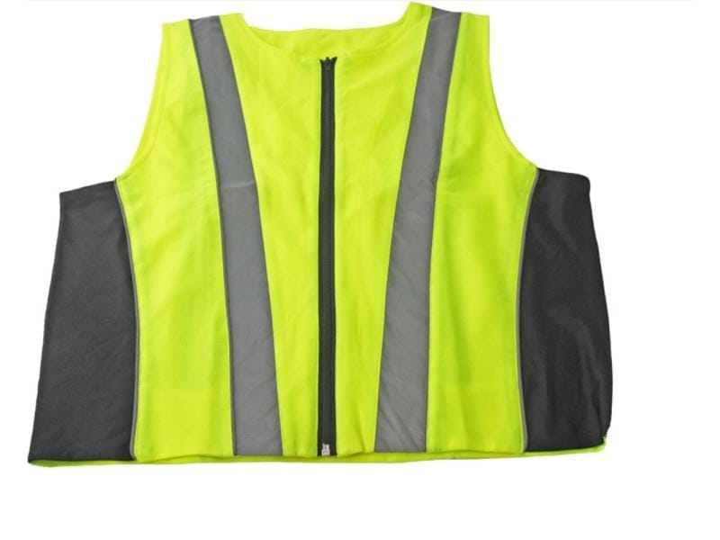 HP Autozubehör Warnweste Biker XL Warnweste mit Reissverschluss und Netzfutter, gelb