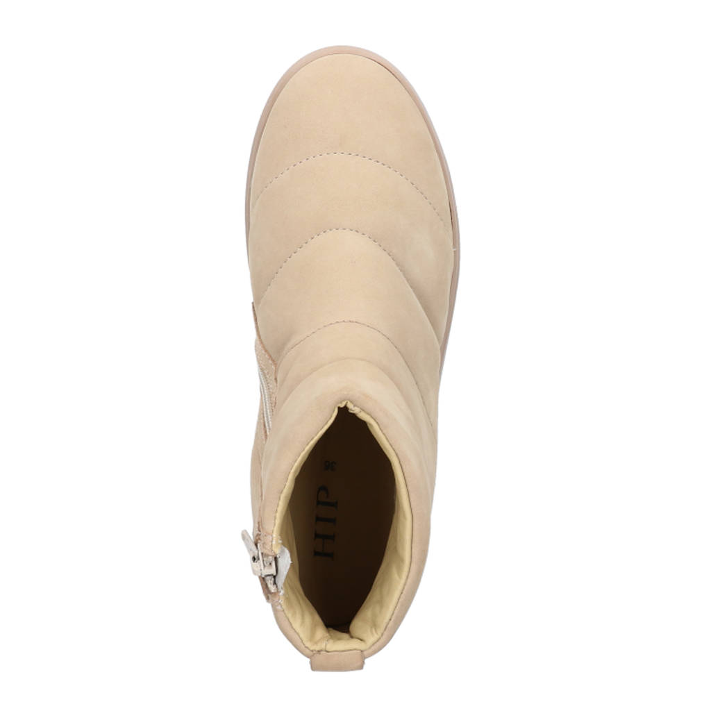 Hip enkelboots beige