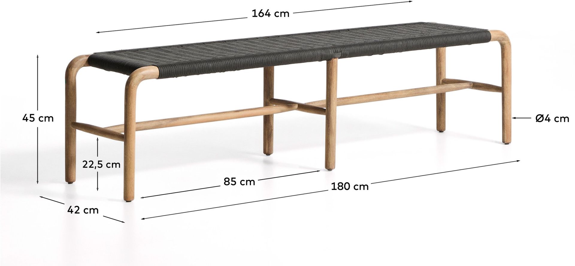 Kave Home   Alipa Tuinbankje
