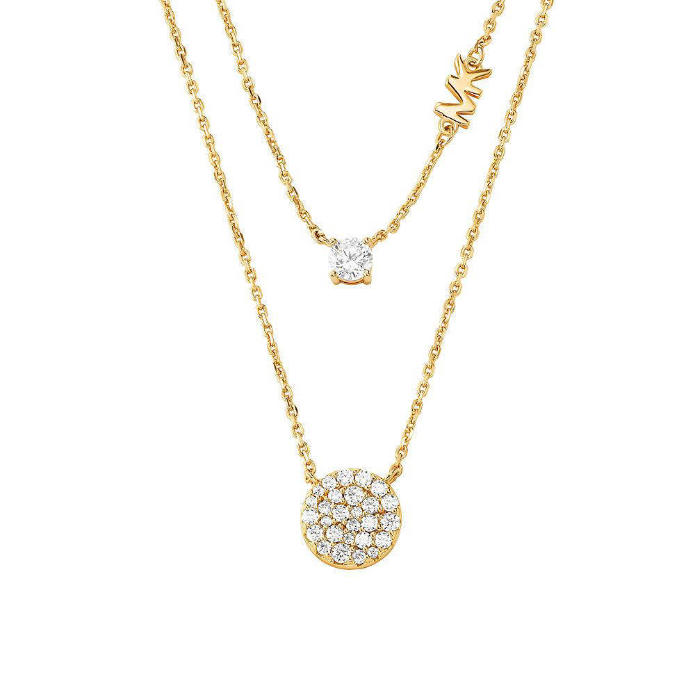 Michael Kors collier MKC1591AN710 Kors Brilliance goudkleurig