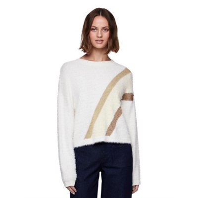 Pull femme Pcmilo Lurex Knit Kac Fc PIECES