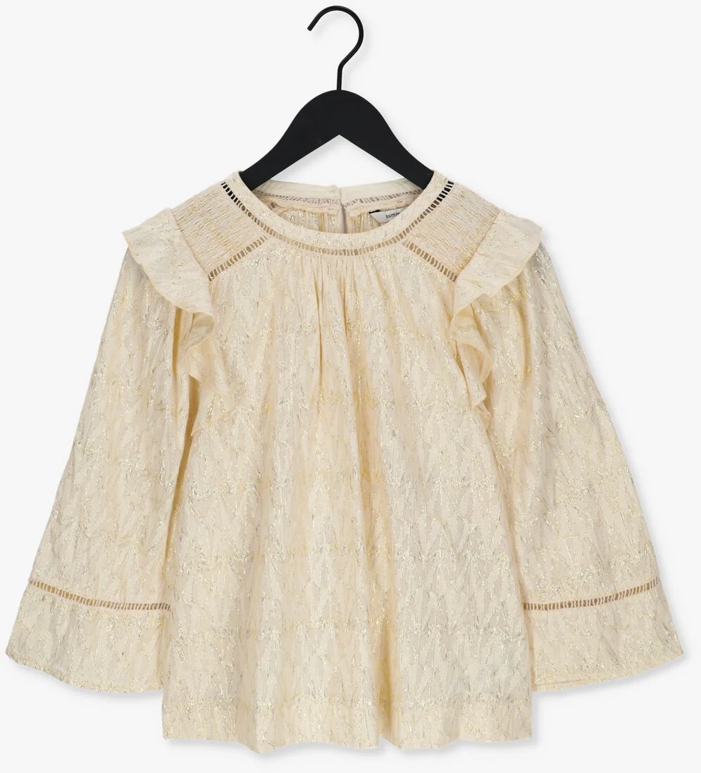 SUMMUM witte summum blouse top lurex jacquard