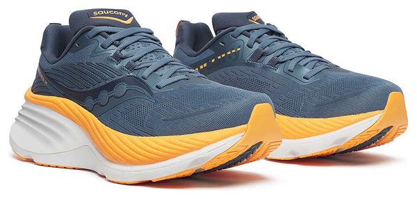 Chaussures Running Saucony Hurricane 24 Bleu/Orange Femme