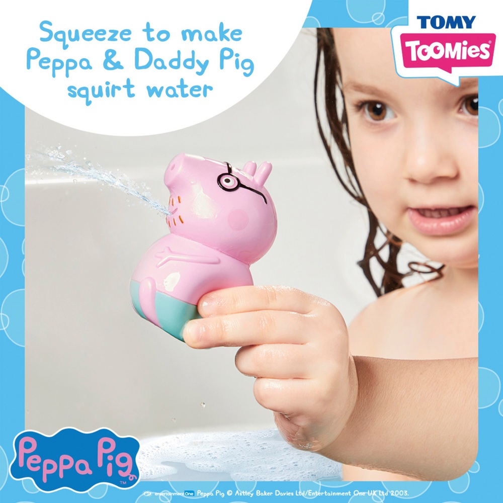TOMY Toomies Peppa Pig Tretspielzeug Badespielzeug