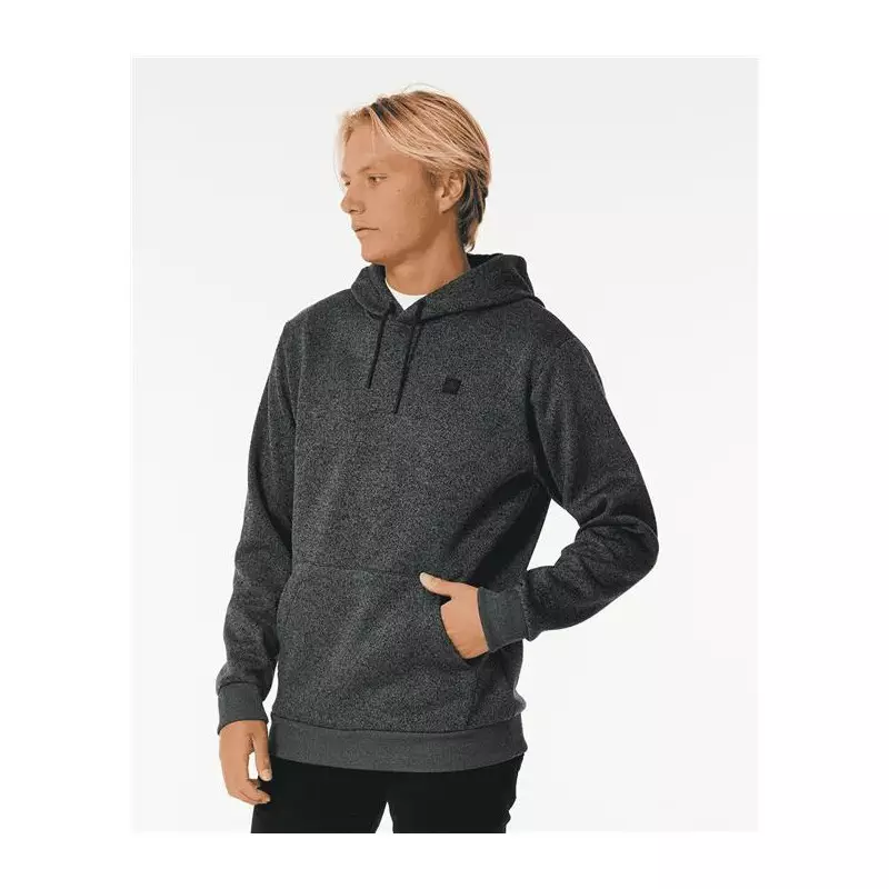 Sweat RIPCURL Anti Series Crescent Hood Black Marled