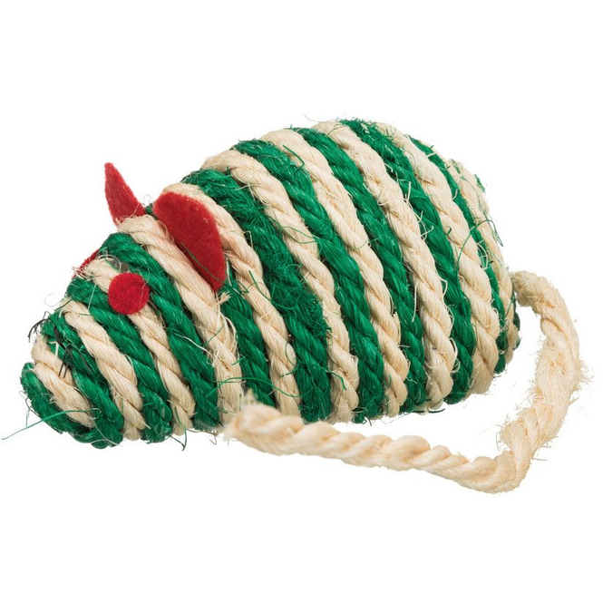 Jollypaw - Katzenspielzeug - Sisalmaus mit Glöckchen - 1 Stück