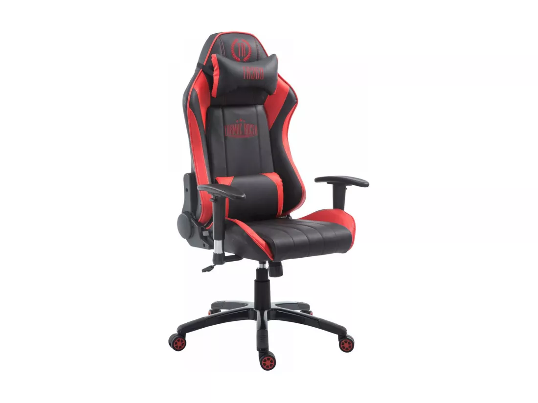 Chaise de bureau - Similicuir - Noir / Rouge - Shift XL
