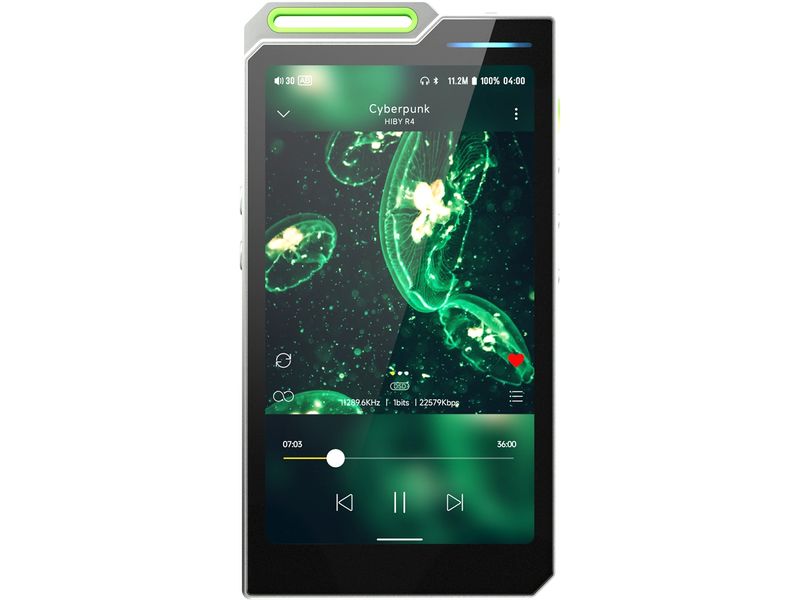 HiBy HiRes-Player R4 Grün; Silber 4-Wege Hi-Fi Android DAP