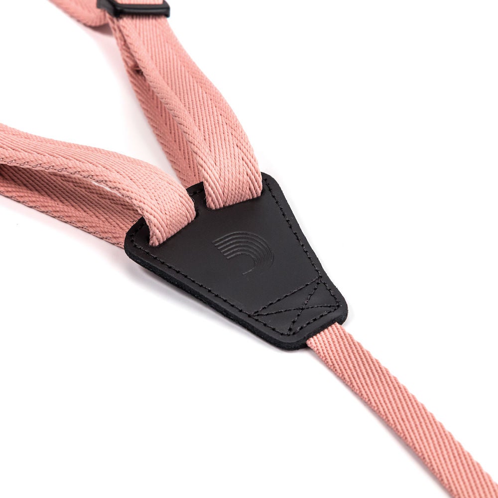 D'Addario 19UKE04 eco-comfort ukelele strap koraalrood (coral)