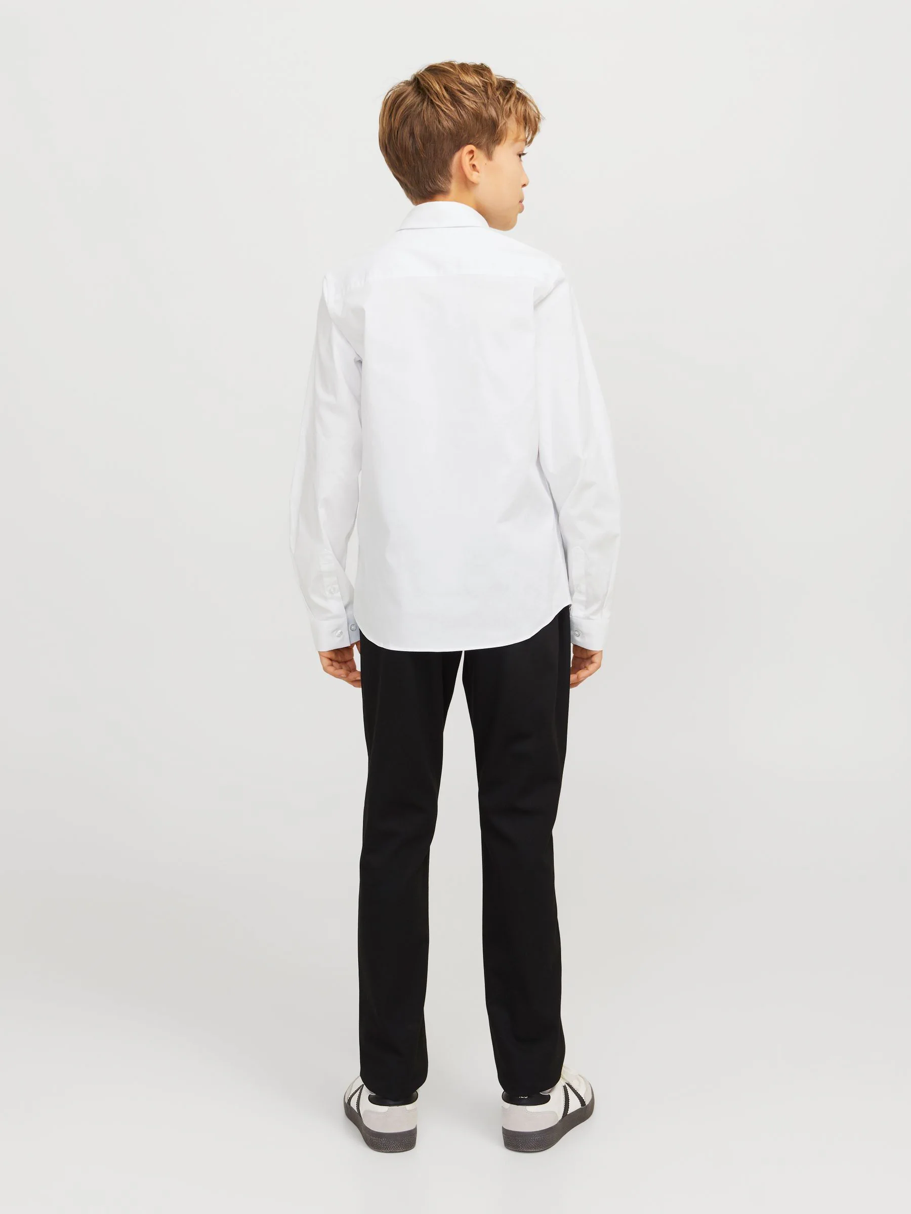 JACK & JONES Junior Stretch Long Sleeve White Shirt
