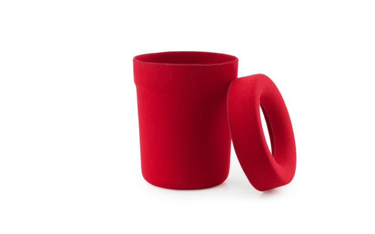 Normann Copenhagen Hide Office prullenbak Off Cream