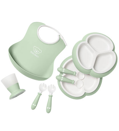 BabyBjörn Geschirr-Set - 8 Teile - Pastelgrün