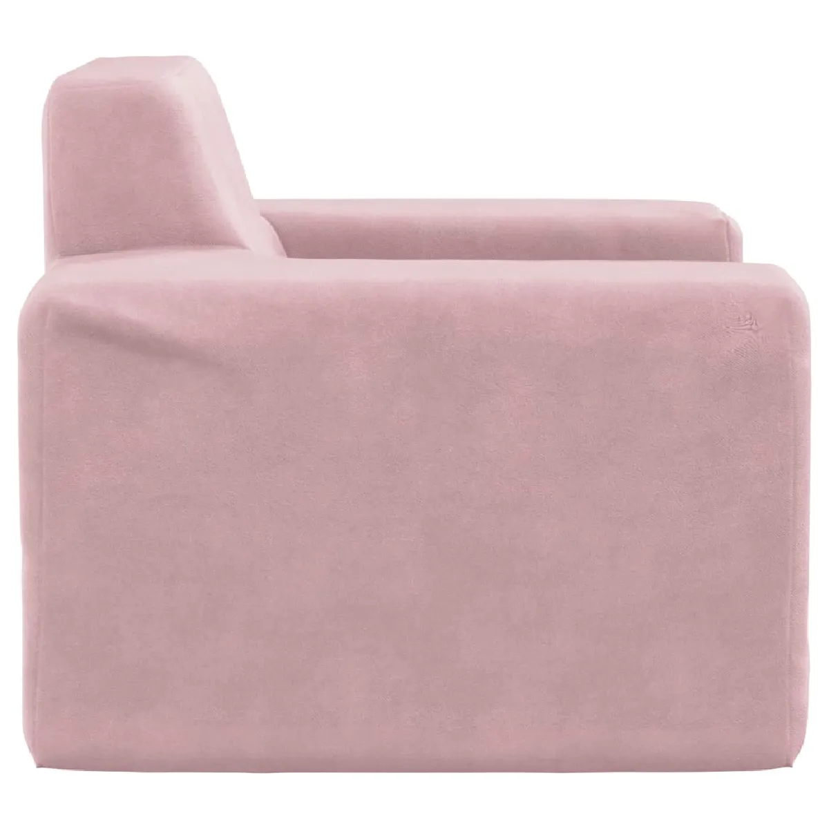 Vidaxl Canapé pour enfants rose peluche