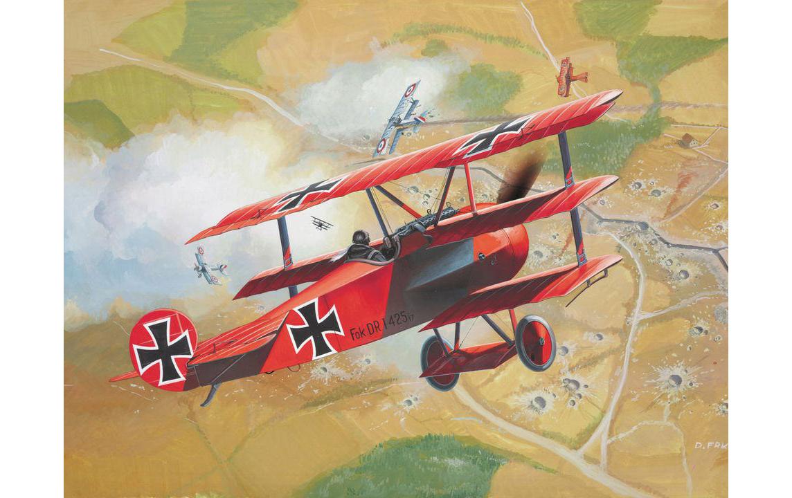 Bausatz Fokker DR.1 1:72Kunststoff Modellbausatz