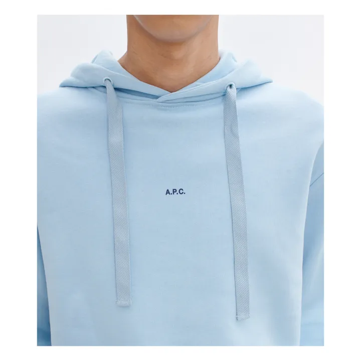 A.P.C. Hoodie Larry Coton Bio | Bleu ciel