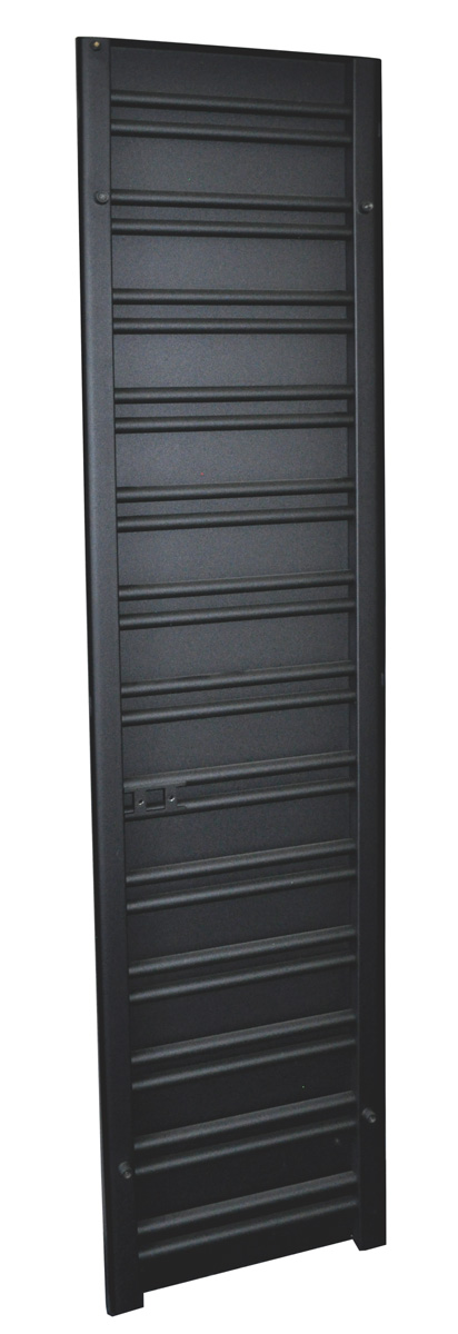 Sanicare Denso elektrische radiator 40x180cm zwart mat met WiFi en thermostaat links chroom