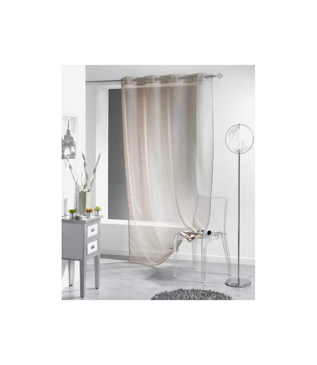 Rideau Voilage Lisséa 140x240cm Taupe