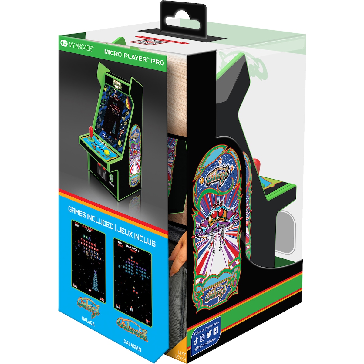 My Arcade Micro Player Pro 6,7” Galaga 2i1 retro spillkonsoll