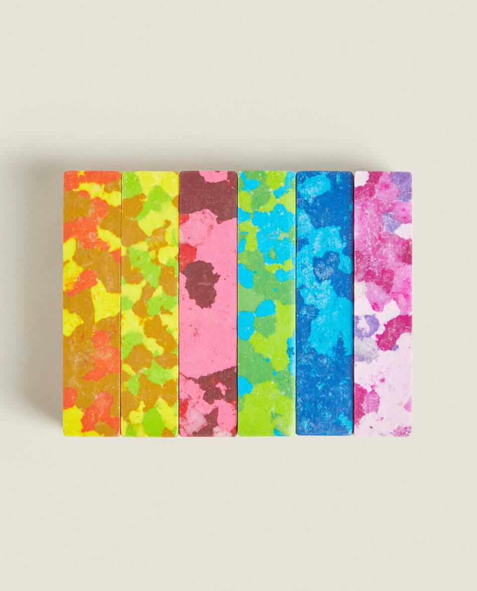 Giz de cera multicolorido (pacote com 6)