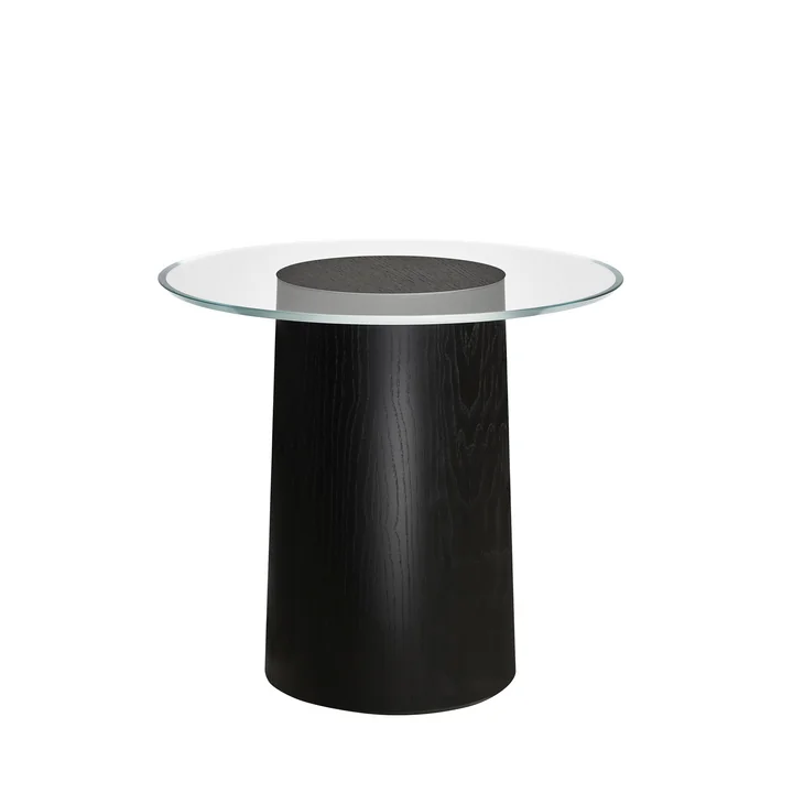 Fritz Hansen - Stub Beistelltisch, H 44,5 Ø 49 cm, Esche schwarz