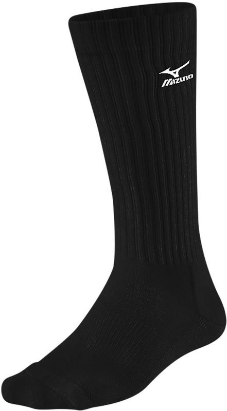 Mizuno Volleyball Socks Long Zwart Dames/Heren Maat S