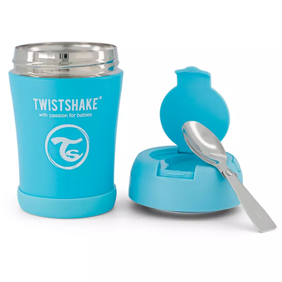 TWISTSHAKE Thermobehälter 350 ml in pastell blau