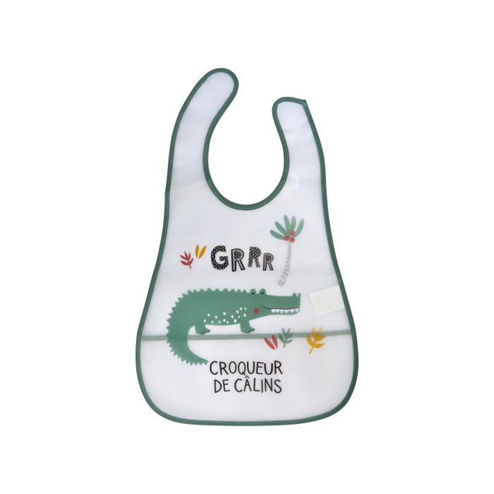 BAVOIR SCRATCH PLASTIQUE POCHE RECUPERATEUR 45X28CM CROCO