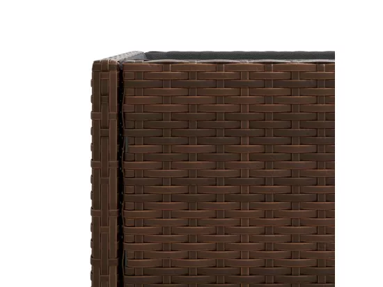 Jardinière bac lit surélevé résine marron 70 x 28 x 70 cm 02_0038883