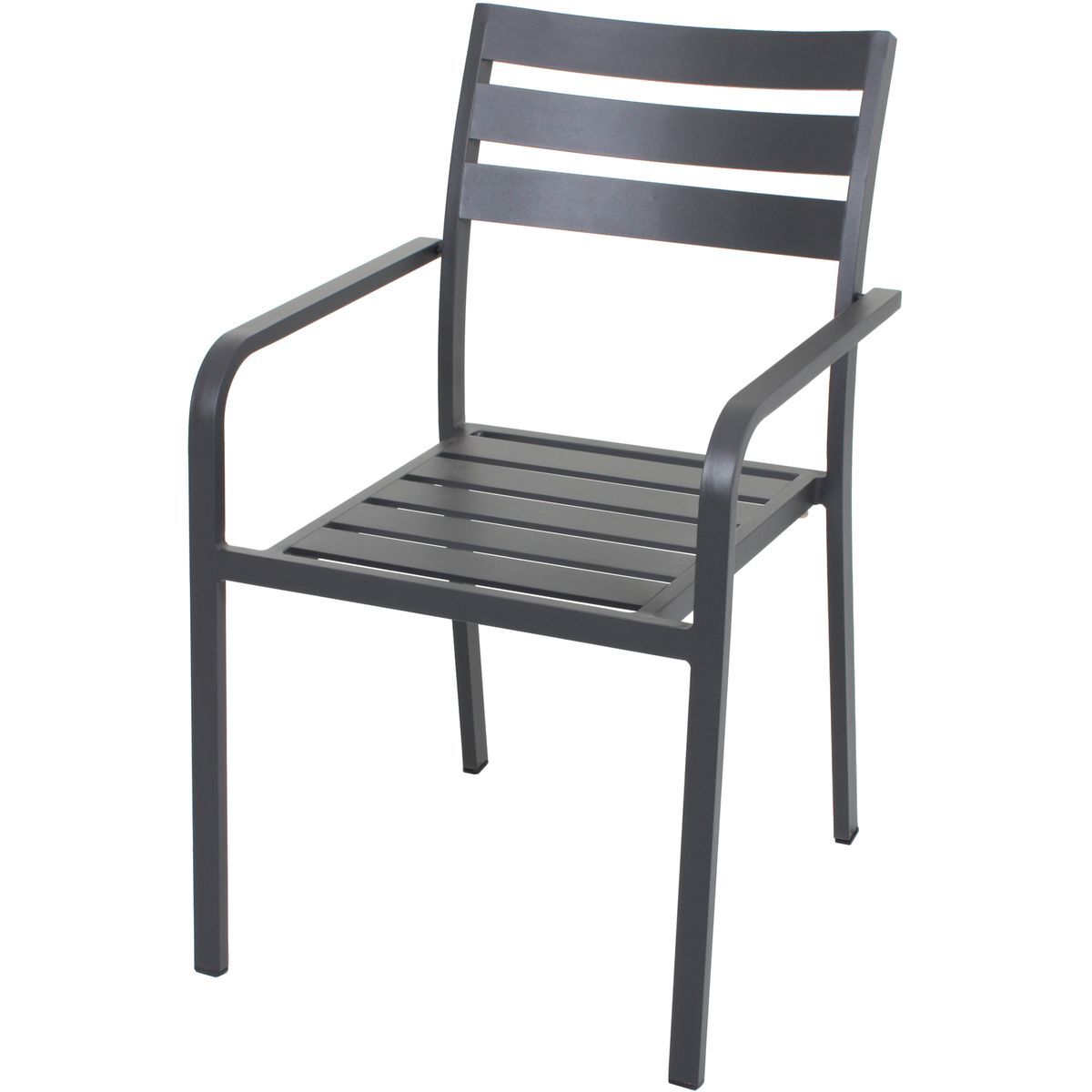 5-teilige Tischgruppe RANA/TREVISO - grau-Eiche - Aluminium - Keramik