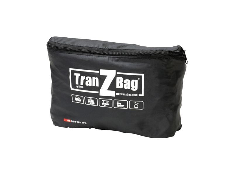 TranZBag Velotransporttasche Original Fahrradtasche, Schwarz/Weiss