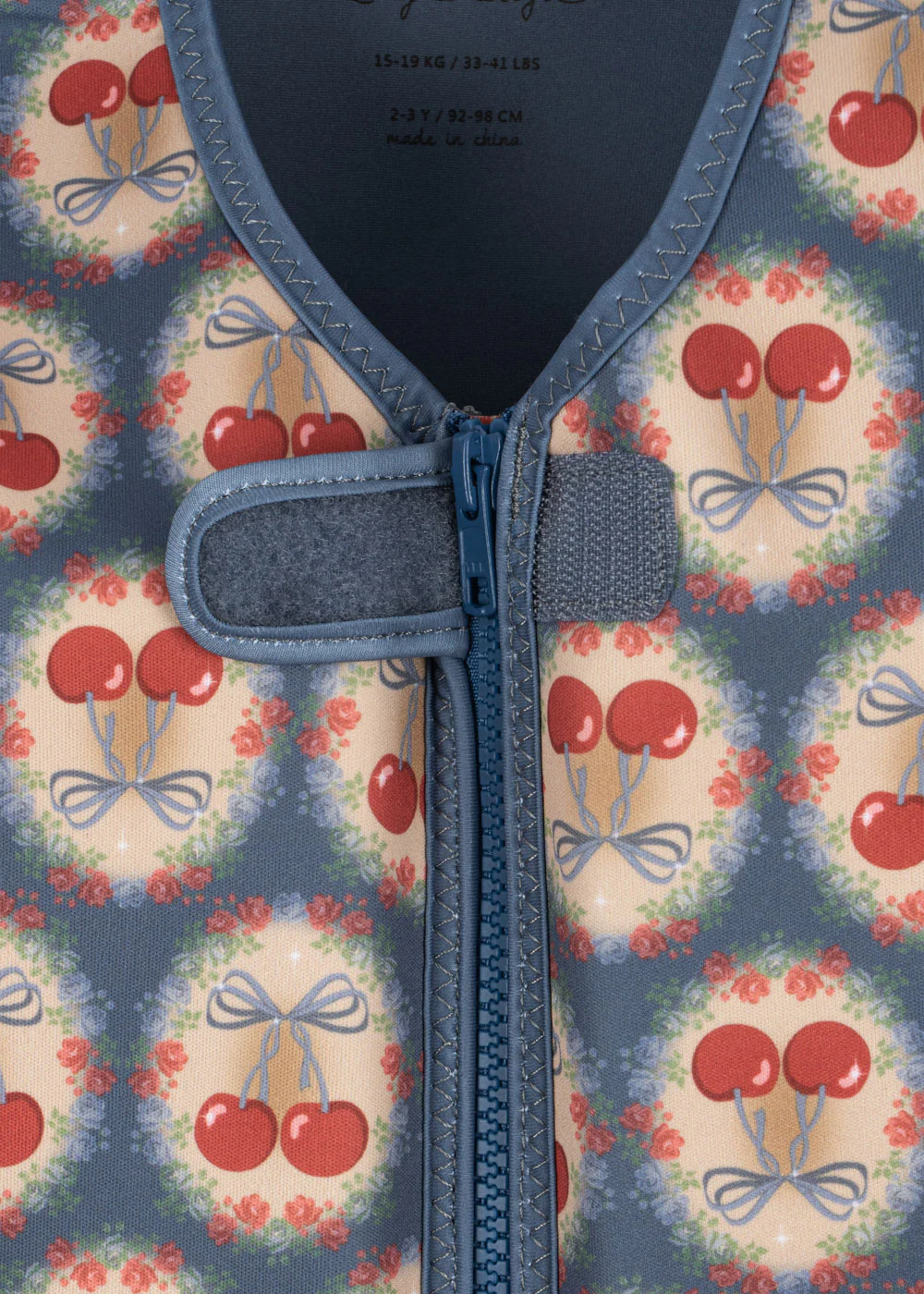 Ellis svømmevest - cherry bow blue - 2-3Y