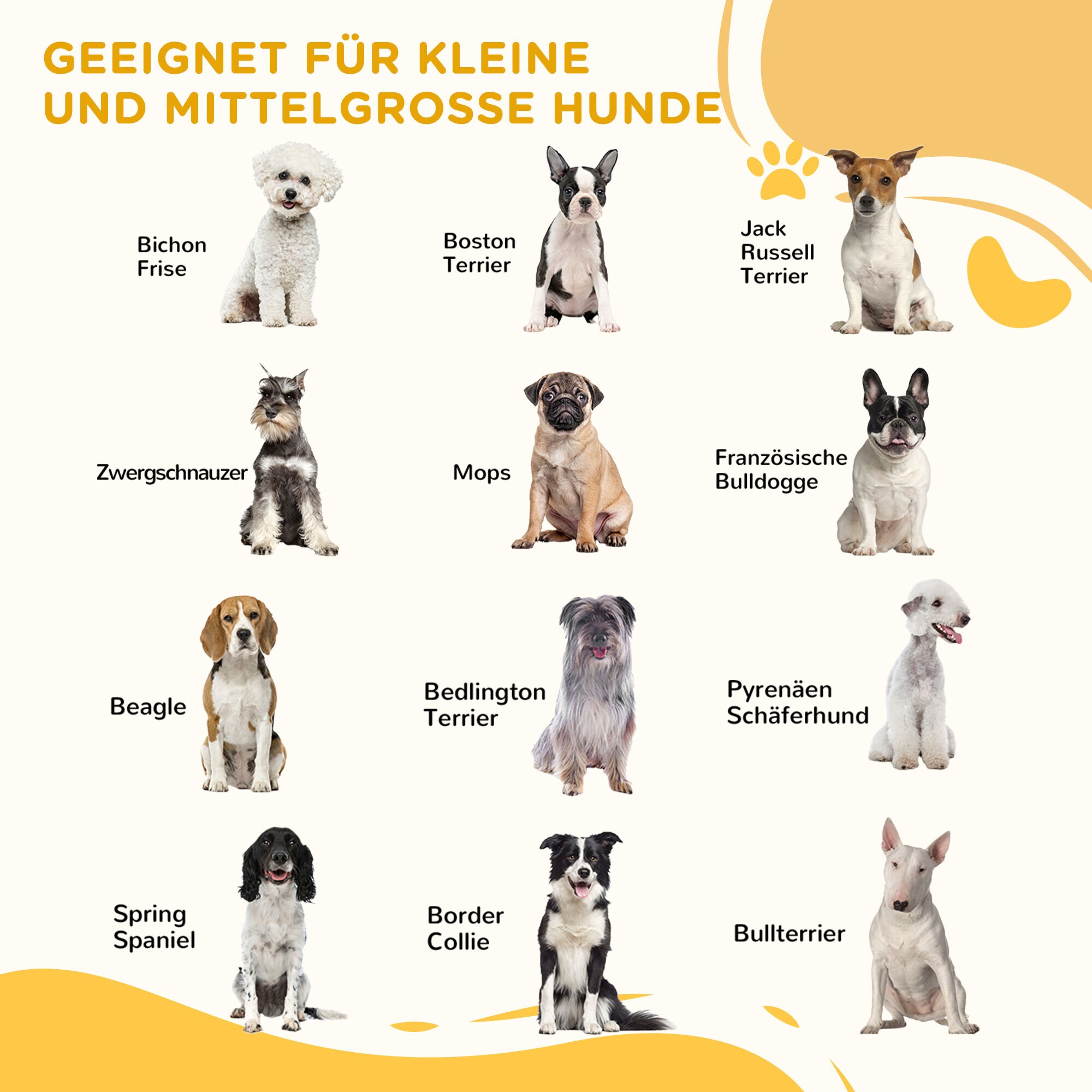PawHut Absperrgitter für Hunde 155 x 1,5 x 76 cm (BxTxH)