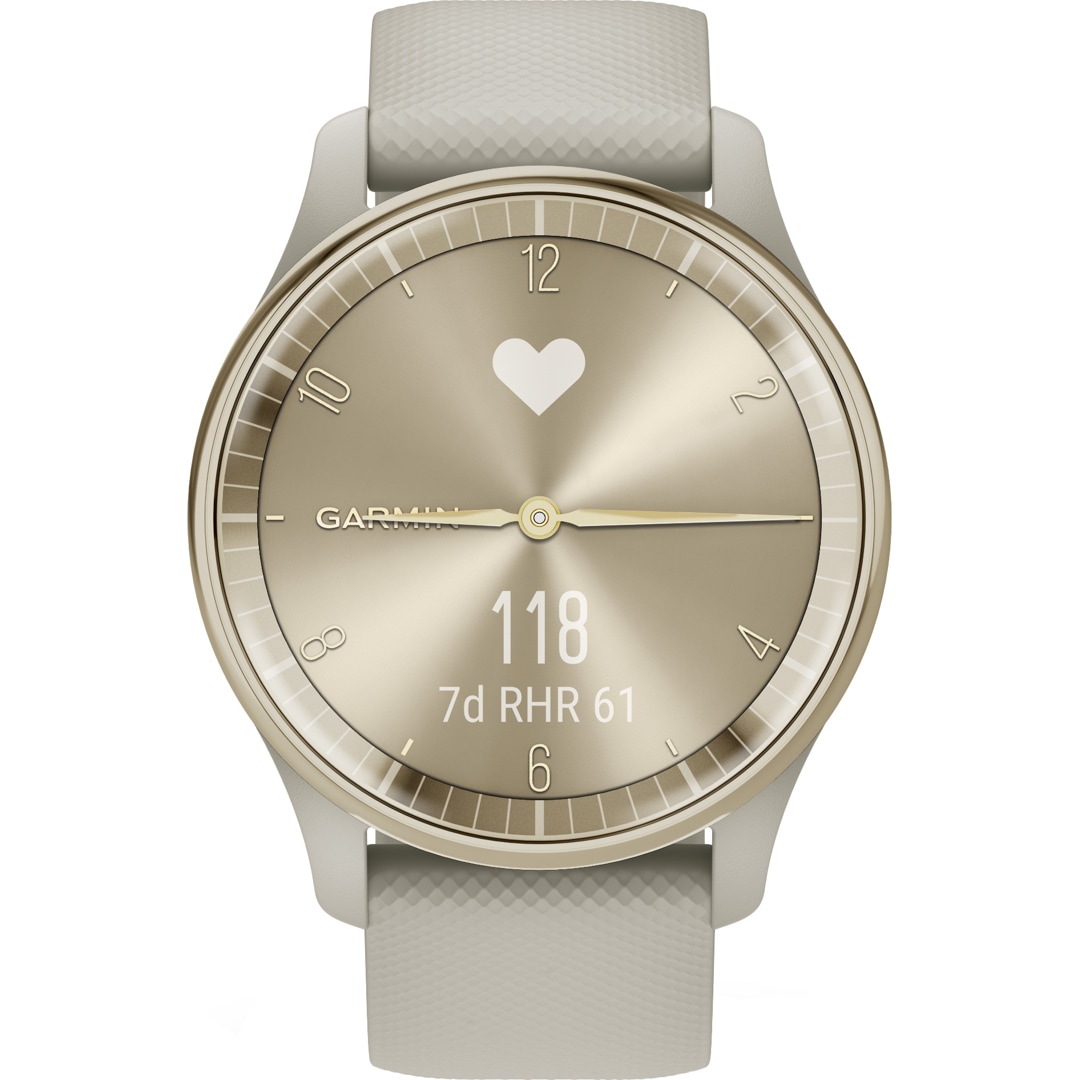 Garmin Vívomove Trend Hybrid Smartwatch Pastellbraun / Cremegold