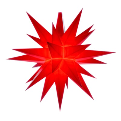 Herrnhuter Stern 13 cm, Rot
