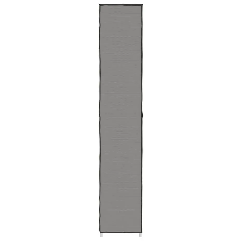 vidaXL - 10-lagen Schoenenkast met 2 deuren - Grijs - Stof - 60x30x166 cm