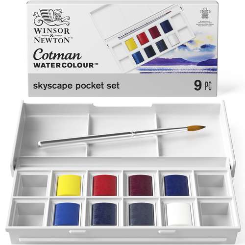 WINSOR & NEWTON Cotman™ Themen-Sets mit 8 halben Näpfchen