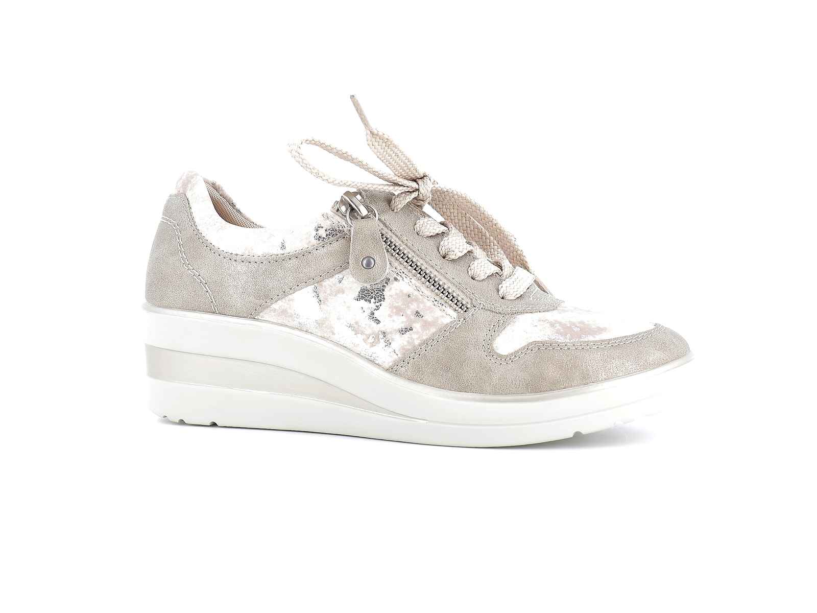 Remonte-R7213 Matières combinées Beige Rose