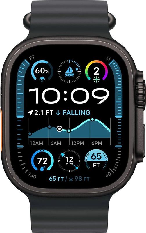 Apple - Watch Ultra 2 - Smartwatch - Zwart - Titanium - GPS + Cellular