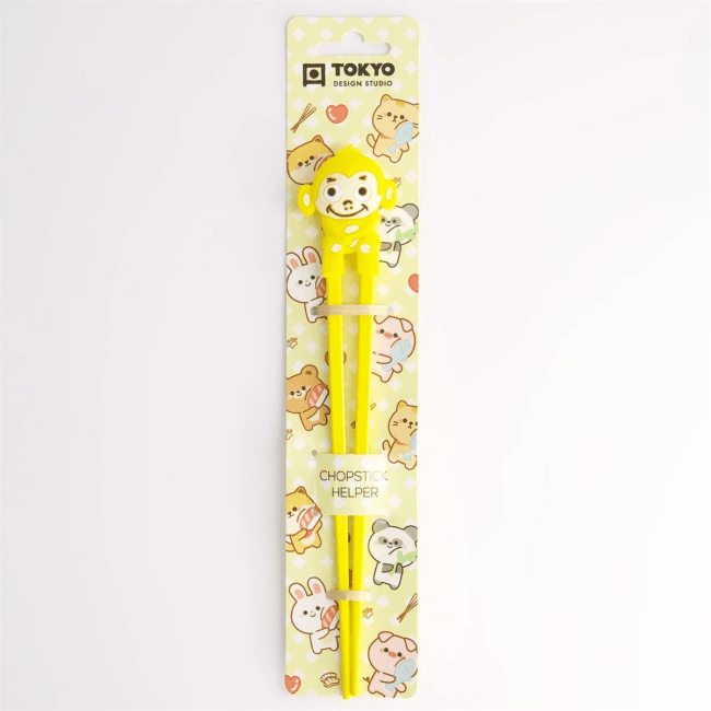Tokyo Kinder Eetstokjes Aap Geel 22cm