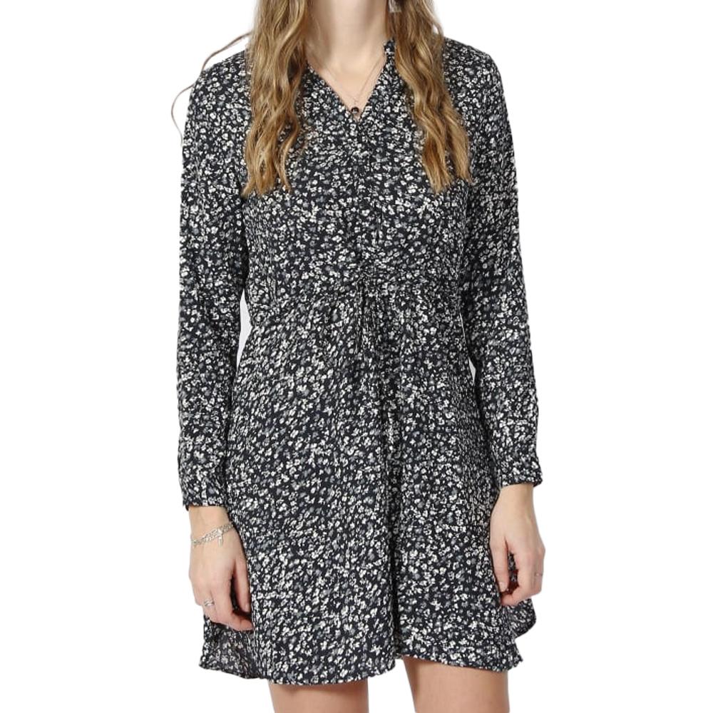 Only Robe Noire à Motifs Femme Only Cory