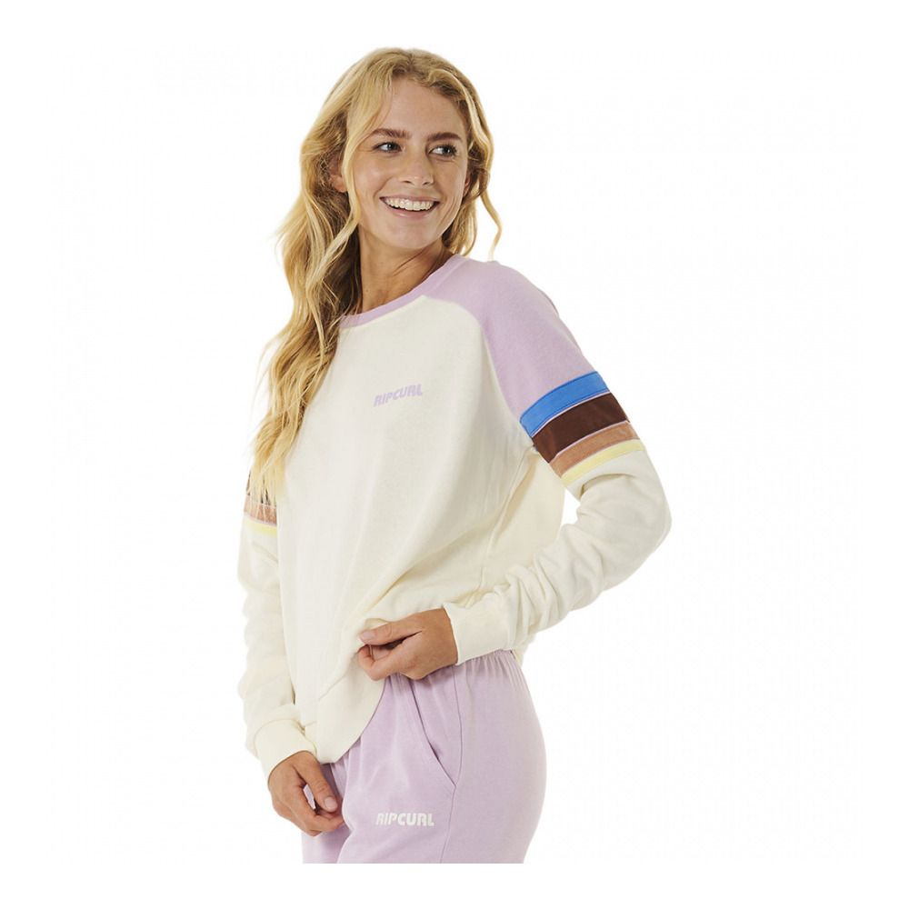 Rip Curl SURF REVIVAL RAGLAN CREW - Sweat Femme lilac
