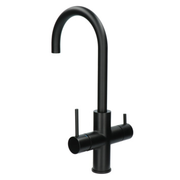 Handson kokendwaterkraan Ace met hendel Zwart incl. kokend water boiler