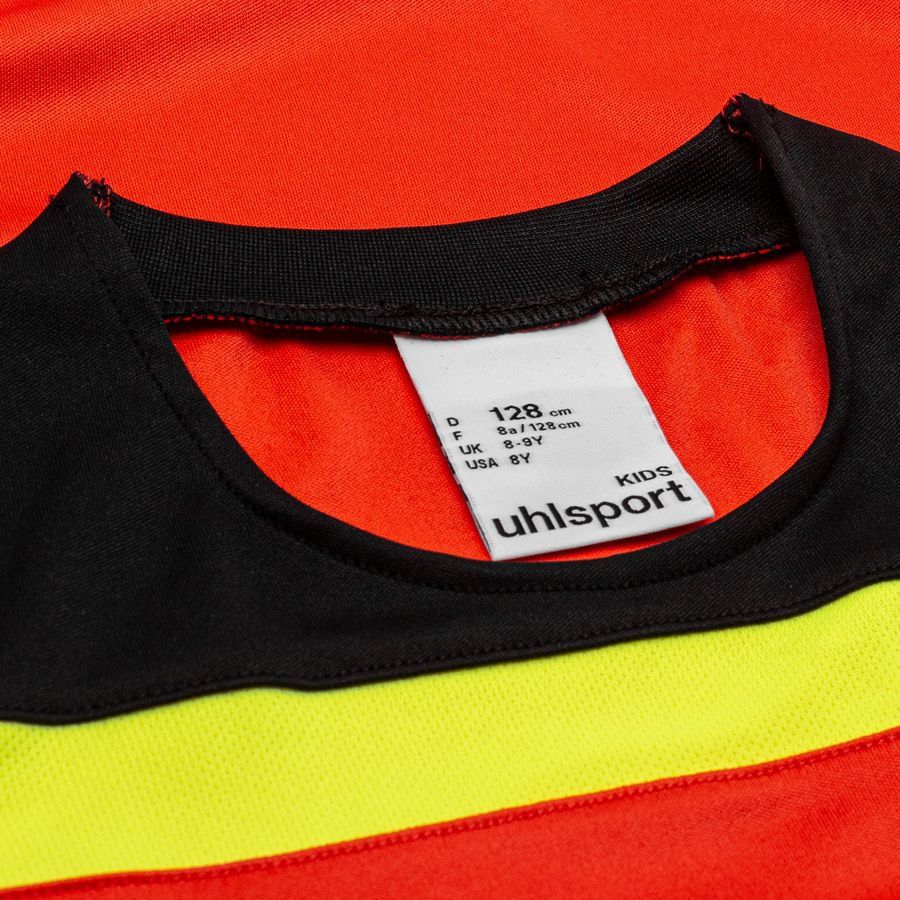 Uhlsport Kit pour Gardien Offense 23 - Orange/Noir/Jaune Fluo Enfant