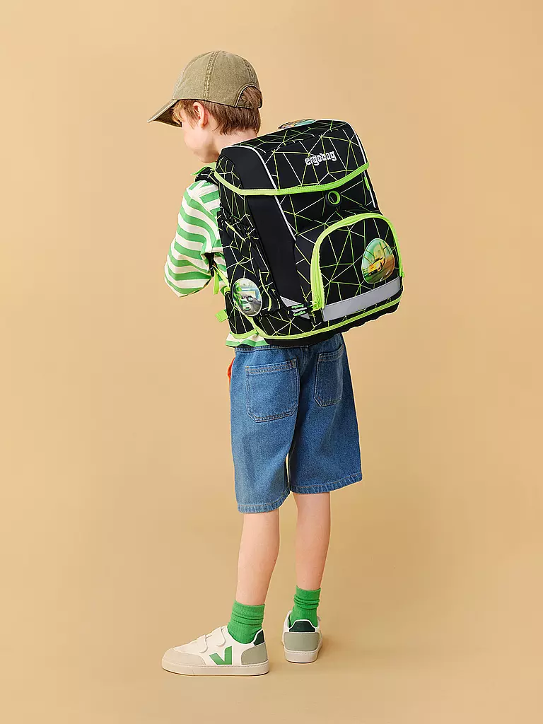 ERGOBAG Schultasche Set 5tlg CUBO CyBär Race schwarz