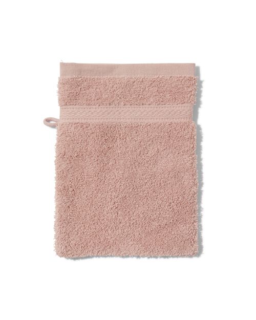 gant de toilette de qualité épaisse rose