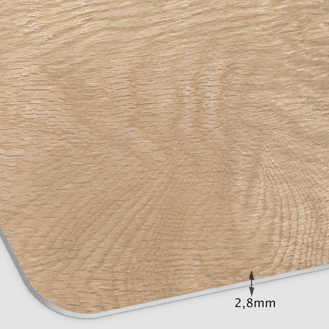 Floorart Tête de lit en vinyle Madera Esquinas Redondeadas beige - 80x200 cm