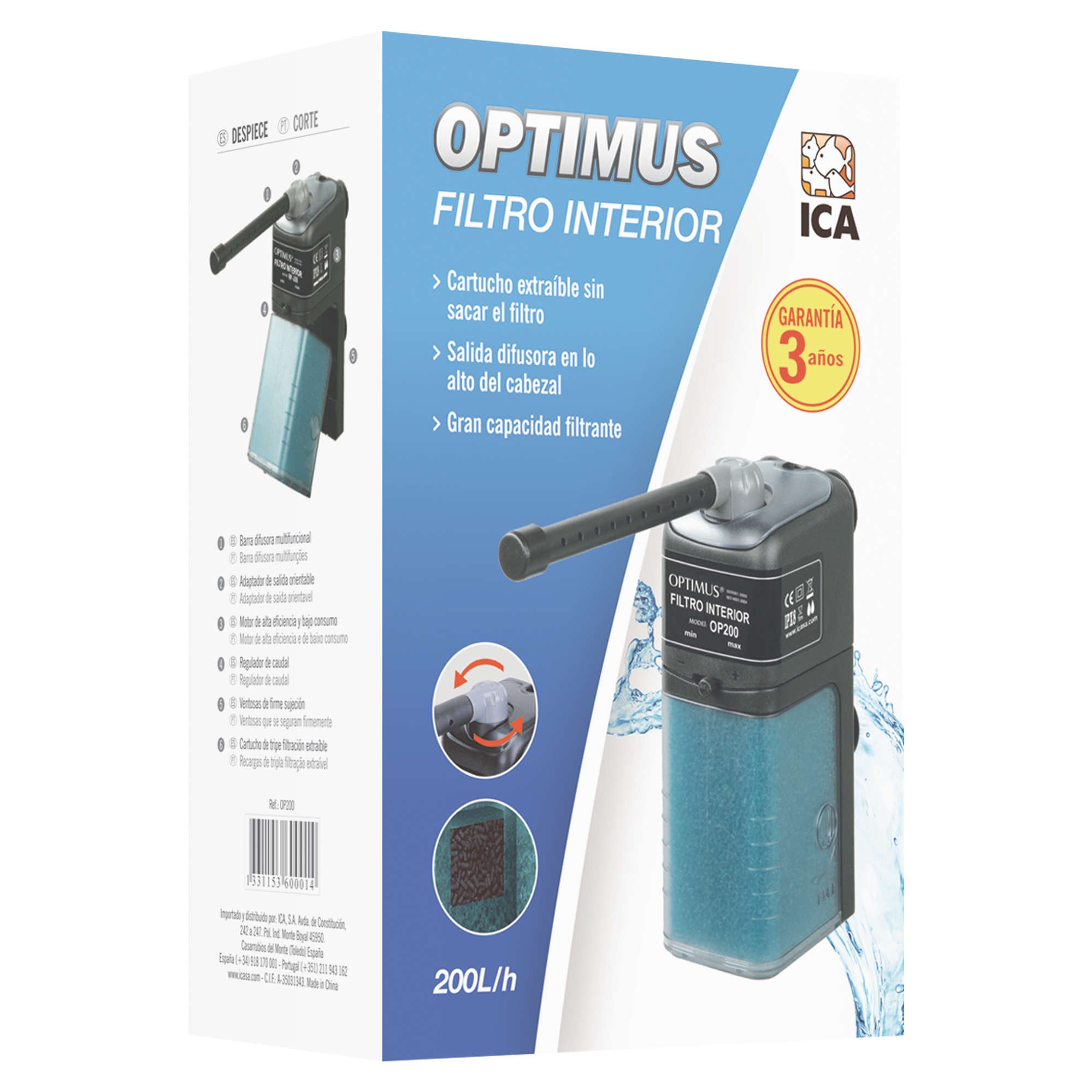Filtro interno OPTIMUS 200