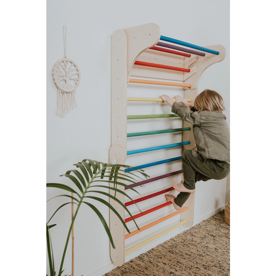 LEG & GO Kletterdreieck – Kletterwand 2in1, Regenbogen