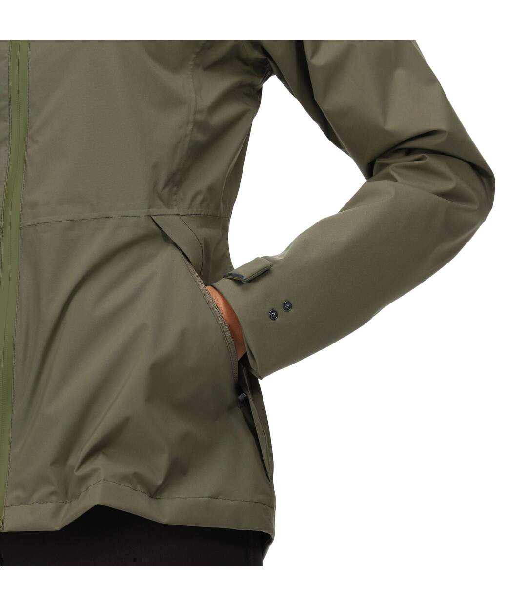 Regatta - Veste imperméable ROLTON - Femme (Vert kaki sombre) - UTRG7007